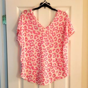 She + Sky Leopard print blouse